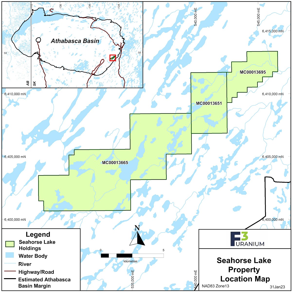 Seahorse Lake|F3 Uranium Corp.